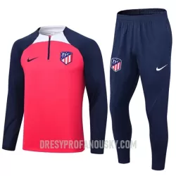Levné Mužský Atlético Madrid Tréninkový Mikina Soupravy Čtvrt-Zip 2023-24 Červená Levné Mužský Atlético Madrid Tréninkový Mikina Soupravy Čtvrt-Zip 2023-24 Červená