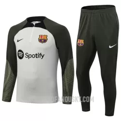 Levné Mužský FC Barcelona Gray Version Tréninkový Mikina Soupravy Čtvrt-Zip 2023-24 Levné Mužský FC Barcelona Gray Version Tréninkový Mikina Soupravy Čtvrt-Zip 2023-24
