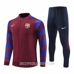 Levné Mužský FC Barcelona Teplákové Soupravy Čtvrt-Zip 2023-24 Červená Levné Mužský FC Barcelona Teplákové Soupravy Čtvrt-Zip 2023-24 Červená