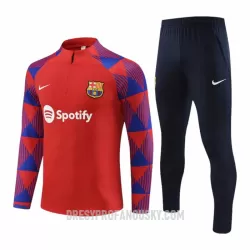 Levné Mužský FC Barcelona Tréninkový Mikina Soupravy Čtvrt-Zip 2023-24 Červená Levné Mužský FC Barcelona Tréninkový Mikina Soupravy Čtvrt-Zip 2023-24 Červená