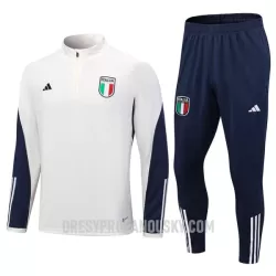 Levné Mužský Itálie Tréninkový Mikina Soupravy Čtvrt-Zip 2023-24 Bílá Levné Mužský Itálie Tréninkový Mikina Soupravy Čtvrt-Zip 2023-24 Bílá