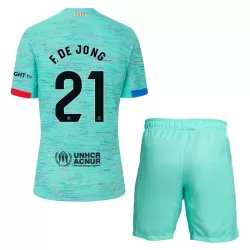 Levné Dětský Fotbalový Dres FC Barcelona Frenkie de Jong 21 Alternativní 2023-24 Levné Dětský Fotbalový Dres FC Barcelona Frenkie de Jong 21 Alternativní 2023-24