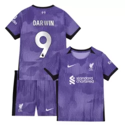 Levné Dětský Fotbalový Dres Liverpool Darwin 9 Alternativní 2023-24 Levné Dětský Fotbalový Dres Liverpool Darwin 9 Alternativní 2023-24