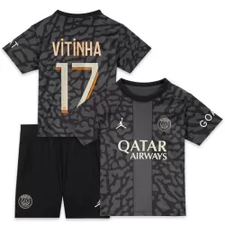 Levné Dětský Fotbalový Dres Paris Saint-Germain Vitinha 17 Alternativní 2023-24 Levné Dětský Fotbalový Dres Paris Saint-Germain Vitinha 17 Alternativní 2023-24