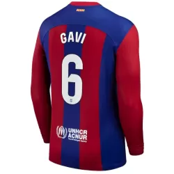 Levné Mužský Fotbalový Dres FC Barcelona Gavi 6 Domácí 2023-24 Dlouhý Rukáv Levné Mužský Fotbalový Dres FC Barcelona Gavi 6 Domácí 2023-24 Dlouhý Rukáv