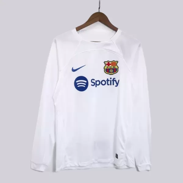 Levné Mužský Fotbalový Dres FC Barcelona Venkovní 2023-24 Dlouhý Rukáv