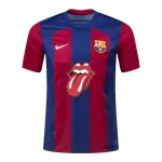 Levné Mužský Fotbalový Dres FC Barcelona x Rolling Stones Domácí 2023-24 - Speciální