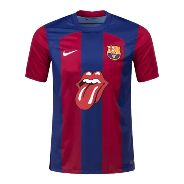 Levné Mužský Fotbalový Dres FC Barcelona x Rolling Stones Domácí 2023-24 - Speciální