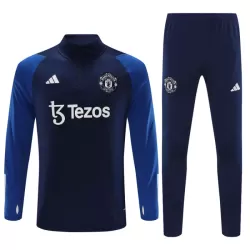 Levné Dětský Manchester United Kit Navy Version Tréninkové teplákové soupravy Čtvrt-Zip 2023-24 Levné Dětský Manchester United Kit Navy Version Tréninkové teplákové soupravy Čtvrt-Zip 2023-24