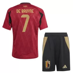 Levné Dětský Fotbalový Dres Belgie De Bruyne 7 Domácí ME 2024 Levné Dětský Fotbalový Dres Belgie De Bruyne 7 Domácí ME 2024