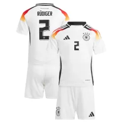 Levné Dětský Fotbalový Dres Německo Antonio Rudiger 2 Domácí ME 2024 Levné Dětský Fotbalový Dres Německo Antonio Rudiger 2 Domácí ME 2024
