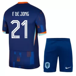 Levné Dětský Fotbalový Dres Nizozemsko Frenkie de Jong 21 Venkovní ME 2024 Levné Dětský Fotbalový Dres Nizozemsko Frenkie de Jong 21 Venkovní ME 2024
