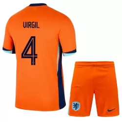 Levné Dětský Fotbalový Dres Nizozemsko Virgil 4 Domácí ME 2024 Levné Dětský Fotbalový Dres Nizozemsko Virgil 4 Domácí ME 2024