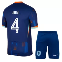Levné Dětský Fotbalový Dres Nizozemsko Virgil 4 Venkovní ME 2024 Levné Dětský Fotbalový Dres Nizozemsko Virgil 4 Venkovní ME 2024
