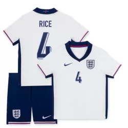 Levné Dětský Fotbalový Dres Anglie Rice 4 Domácí ME 2024 Levné Dětský Fotbalový Dres Anglie Rice 4 Domácí ME 2024