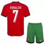 Levné Dětský Fotbalový Dres Portugalsko Ronaldo 7 Domácí ME 2024