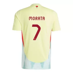 Levné Mužský Fotbalový Dres Španělsko Alvaro Morata 7 Venkovní ME 2024 Levné Mužský Fotbalový Dres Španělsko Alvaro Morata 7 Venkovní ME 2024