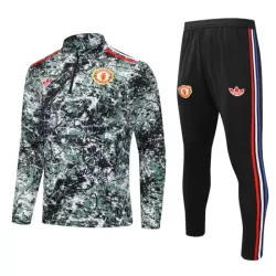 Levné Dětský Manchester United Tréninkové teplákové soupravy Čtvrt-Zip 2024-25 Zelená Levné Dětský Manchester United Tréninkové teplákové soupravy Čtvrt-Zip 2024-25 Zelená