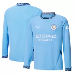 Levné Mužský Fotbalový Dres Manchester City Domácí 2024-25 Dlouhý Rukáv