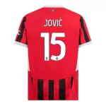 Levné Mužský Fotbalový Dres AC Milán Jovic 15 Domácí 2024-25