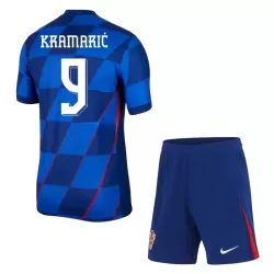Levné Dětský Fotbalový Dres Chorvatsko Kramaric 9 Venkovní ME 2024 Levné Dětský Fotbalový Dres Chorvatsko Kramaric 9 Venkovní ME 2024