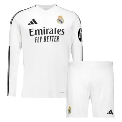 Levné Dětský Fotbalový Dres Real Madrid Domácí 2024-25 Dlouhý Rukáv Levné Dětský Fotbalový Dres Real Madrid Domácí 2024-25 Dlouhý Rukáv