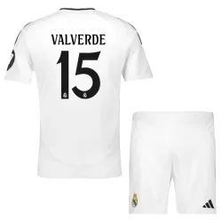 Levné Dětský Fotbalový Dres Real Madrid Valverde 15 Domácí 2024-25 Levné Dětský Fotbalový Dres Real Madrid Valverde 15 Domácí 2024-25