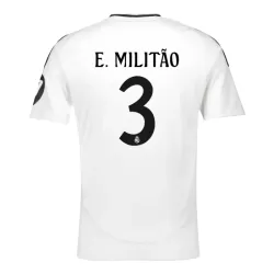 Levné Mužský Fotbalový Dres Real Madrid E. Militao 3 Domácí 2024-25 Levné Mužský Fotbalový Dres Real Madrid E. Militao 3 Domácí 2024-25