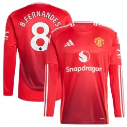 Levné Mužský Fotbalový Dres Manchester United Bruno Fernandes 8 Domácí 2024-25 Dlouhý Rukáv Levné Mužský Fotbalový Dres Manchester United Bruno Fernandes 8 Domácí 2024-25 Dlouhý Rukáv