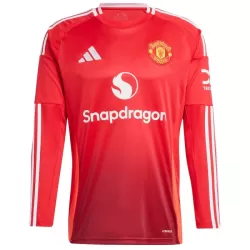 Levné Mužský Fotbalový Dres Manchester United Bruno Fernandes 8 Domácí 2024-25 Dlouhý Rukáv