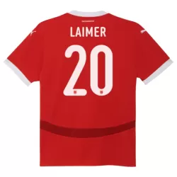 Levné Mužský Fotbalový Dres Rakousko Konrad Laimer 20 Domácí ME 2024 Levné Mužský Fotbalový Dres Rakousko Konrad Laimer 20 Domácí ME 2024