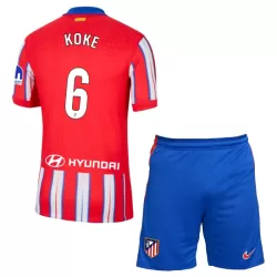 Levné Dětský Fotbalový Dres Atlético Madrid Koke 6 Domácí 2024-25 Levné Dětský Fotbalový Dres Atlético Madrid Koke 6 Domácí 2024-25