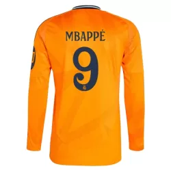 Levné Mužský Fotbalový Dres Real Madrid Mbappé 9 Venkovní 2024-25 Dlouhý Rukáv Levné Mužský Fotbalový Dres Real Madrid Mbappé 9 Venkovní 2024-25 Dlouhý Rukáv
