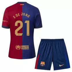 Levné Dětský Fotbalový Dres FC Barcelona Frenkie de Jong 21 Domácí 2024-25 Levné Dětský Fotbalový Dres FC Barcelona Frenkie de Jong 21 Domácí 2024-25