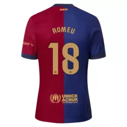 Levné Mužský Fotbalový Dres FC Barcelona Romeu 18 Domácí 2024-25 Levné Mužský Fotbalový Dres FC Barcelona Romeu 18 Domácí 2024-25