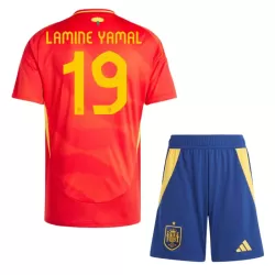 Levné Dětský Fotbalový Dres Španělsko Lamine Yamal 19 Domácí ME 2024 Levné Dětský Fotbalový Dres Španělsko Lamine Yamal 19 Domácí ME 2024