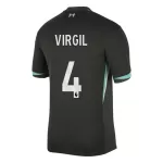 Levné Mužský Fotbalový Dres Liverpool Virgil 4 Venkovní 2024-25