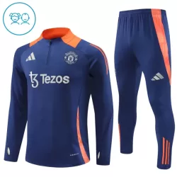 Levné Dětský Manchester United Tréninkové teplákové soupravy Čtvrt-Zip 2024-25 Navy Levné Dětský Manchester United Tréninkové teplákové soupravy Čtvrt-Zip 2024-25 Navy