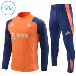 Levné Dětský Manchester United Tréninkové teplákové soupravy Čtvrt-Zip 2024-25 Oranžový Levné Dětský Manchester United Tréninkové teplákové soupravy Čtvrt-Zip 2024-25 Oranžový