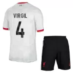Levné Dětský Fotbalový Dres Liverpool Virgil 4 Alternativní 2024-25