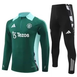 Levné Mužský Manchester United Tréninkové teplákové soupravy Čtvrt-Zip 2024-25 Zelená Levné Mužský Manchester United Tréninkové teplákové soupravy Čtvrt-Zip 2024-25 Zelená