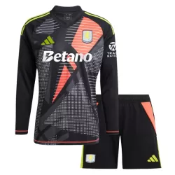 Levné Dětský Fotbalový Dres Aston Villa Brankářské 2024-25 Černá Dlouhý Rukáv Levné Dětský Fotbalový Dres Aston Villa Brankářské 2024-25 Černá Dlouhý Rukáv