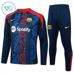 Levné Dětský Barcelona Tréninkové teplákové soupravy Čtvrt-Zip 2024-25 Navy Levné Dětský Barcelona Tréninkové teplákové soupravy Čtvrt-Zip 2024-25 Navy