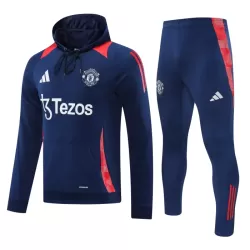 Levné Mužský Manchester United Hoodie Tréninkové teplákové soupravy 2024-25 Navy Levné Mužský Manchester United Hoodie Tréninkové teplákové soupravy 2024-25 Navy