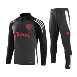 Levné Mužský Manchester United Tréninkové teplákové soupravy Čtvrt-Zip 2024-25 Šedá Levné Mužský Manchester United Tréninkové teplákové soupravy Čtvrt-Zip 2024-25 Šedá