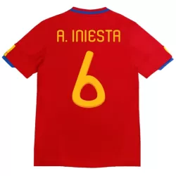 Levné Mužský Fotbalový Dres Španělsko A. Iniesta 6 2010 Domácí Retro Levné Mužský Fotbalový Dres Španělsko A. Iniesta 6 2010 Domácí Retro