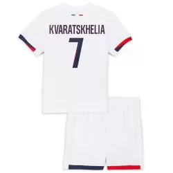 Levné Dětský Fotbalový Dres Paris Saint-Germain Kvaratskhelia 7 Venkovní 2024-25