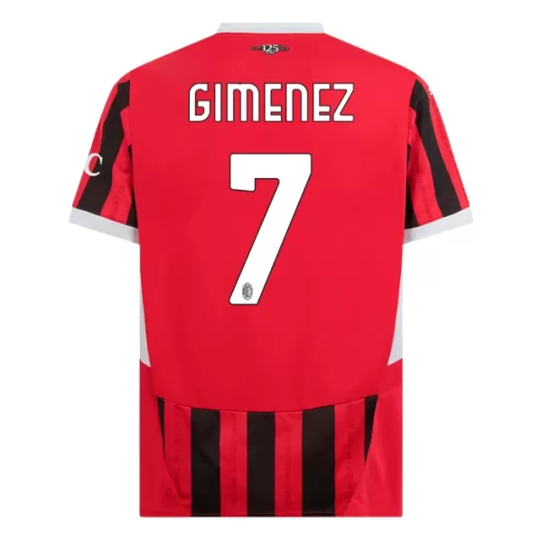 Levné Mužský Fotbalový Dres AC Milán Gimenez 7 Domácí 2024-25