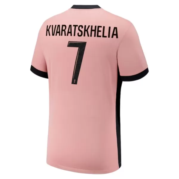 Levné Mužský Fotbalový Dres Paris Saint-Germain Kvaratskhelia 7 Alternativní 2024-25