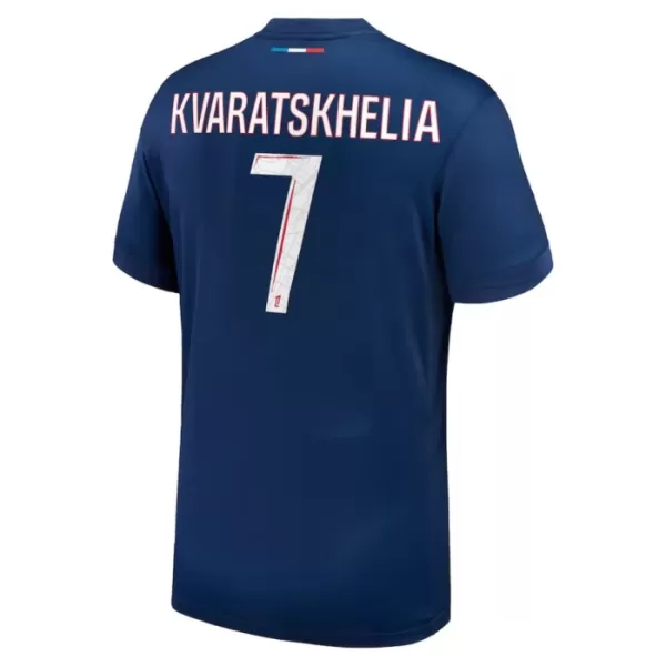 Levné Mužský Fotbalový Dres Paris Saint-Germain Kvaratskhelia 7 Domácí 2024-25